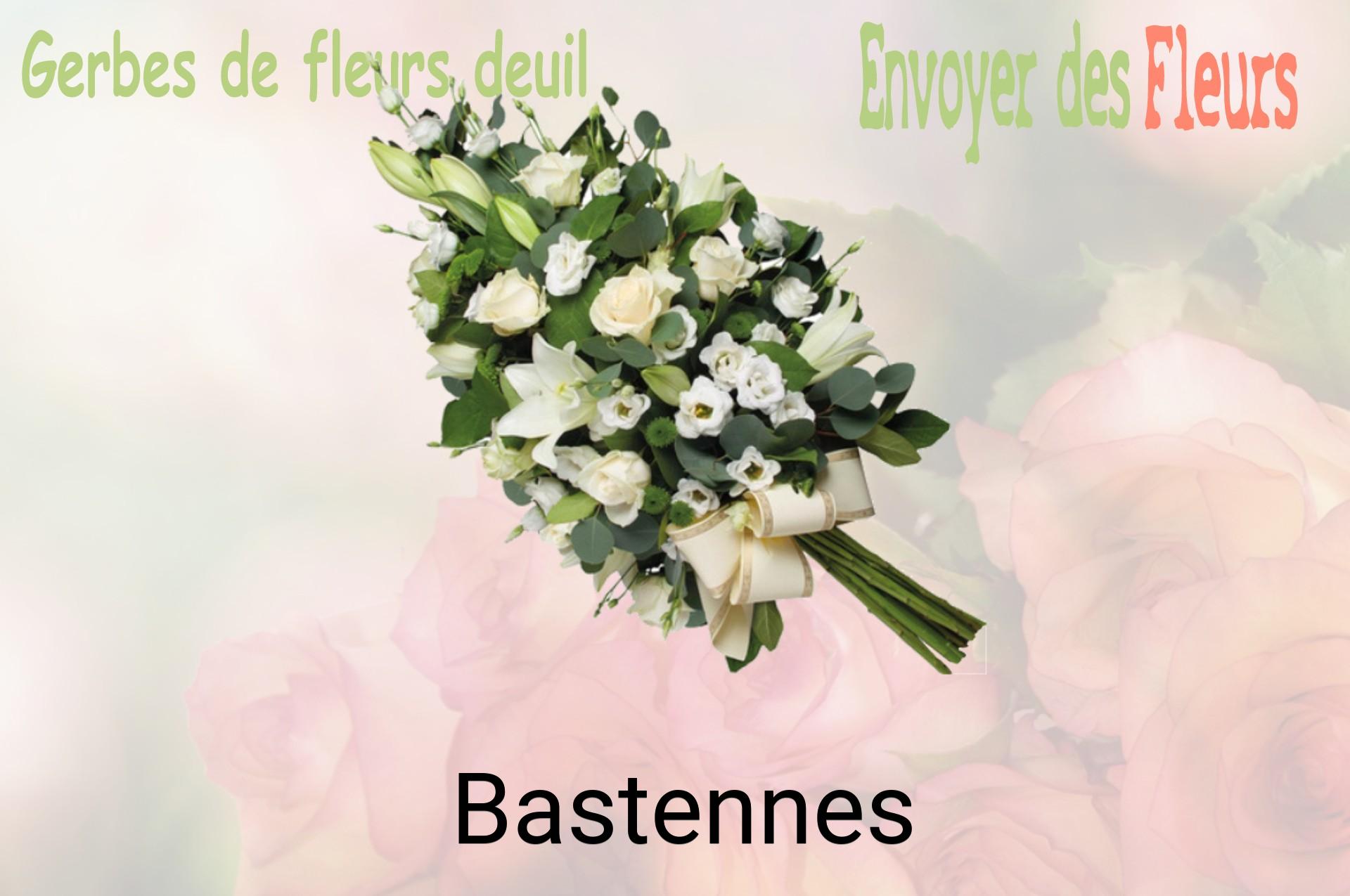Gerbe de fleurs de deuil livrée à Bastennes